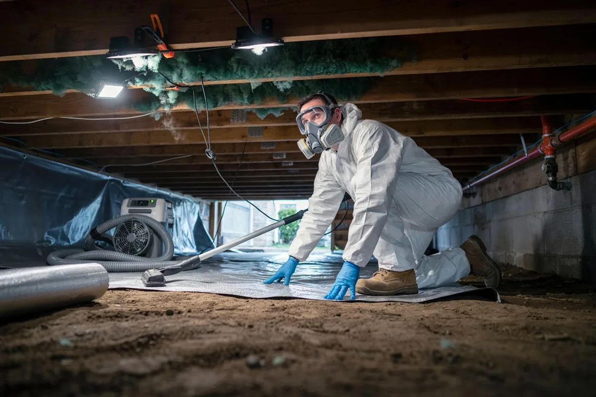 Crawl space mold remediation in Baton Rouge, LA